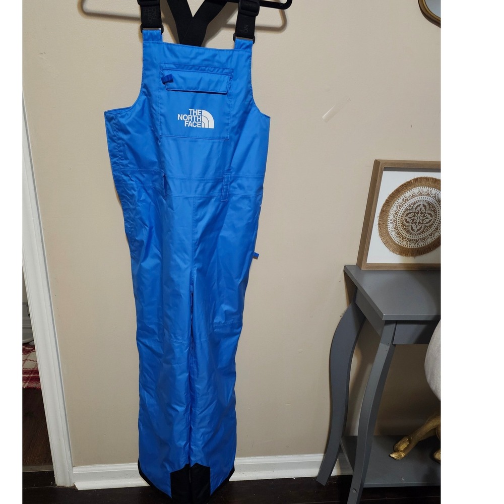 The North Face Youth Freedom Insulated Bibs Blue DryVent Snow Pants XL 14/16